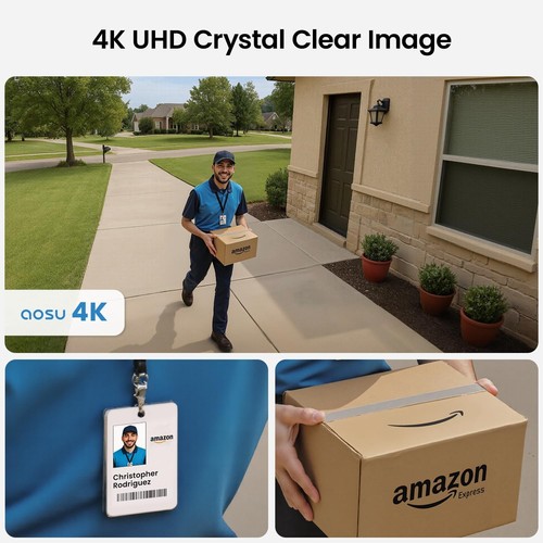 Solar Security Camera Wireless Outdoor 4K, Stand Alone SolarCam P1 Max, Secur... - Picture 2 of 9