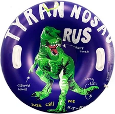 Inflatable Snow-Tube Sled for Kids，Snow Sled Heavy Duty Sledding Tube with Han