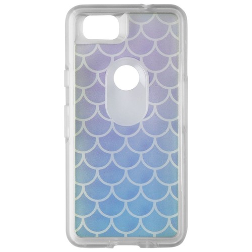 OtterBox Symmetry Series Hybrid Case for Google Pixel 2 - Clear/Blue Scales - Picture 2 of 3