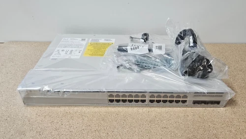 Cisco C9200L-24P-4G-E • Managed Ethernet PoE+ Switch • 24+4 Ports