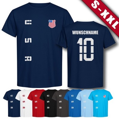 USA United States T-Shirt Trikot WM 2026   Wunschname & Nummer Fan-Shirt
