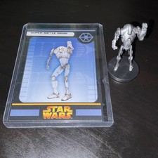 WOTC Star Wars Miniatures Revenge of the Sith Super Battle Droid 40/60 with Card