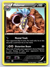 Malamar 76/146 Rare XY Base Set Pokemon Lightly Played