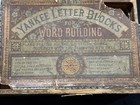 Vintage 1800's YANKEE LETTER BLOCKS Word Building; McLoughlin Bros. single sided — photo 1