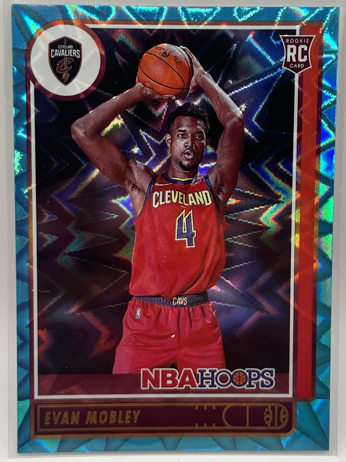 2021-22 Panini NBA Hoops Rookie | Evan Mobley | Teal Explosion #234 | Cleveland
