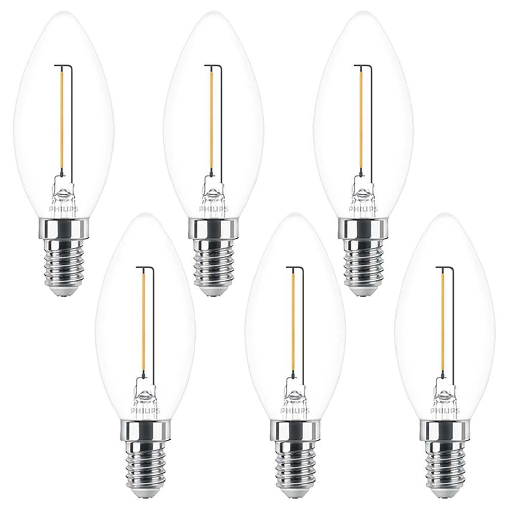 Philips LED Filament Candle B35 1.4W=15W E14 Clear 136lm Warm White 2700K - Image 2