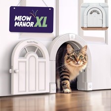 Purrfect Portal Meow Manor Extra Large Interior Cat Door, NoFlap Pet Door fo...