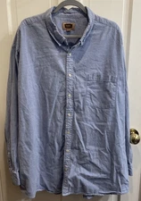 The Foundry Big & Tall Supply Co. Men Oxford Button-down Shirt 3XLT