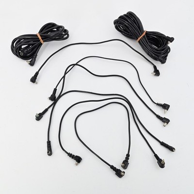 Vintage Camera Flash Sync Cable Cord Lot PC Male Female Mini Plug 8pc