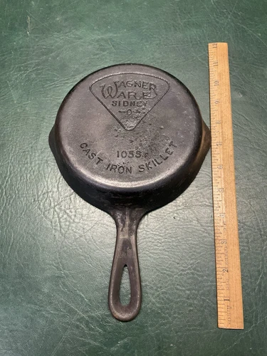 Vintage Pie Logo Wagner Ware Sidney -0- #3 1053F Cast Iron Skillet