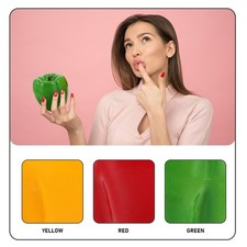  3 Pcs Artificial Veggies False Bell Pepper Vegetables Chili Decoration