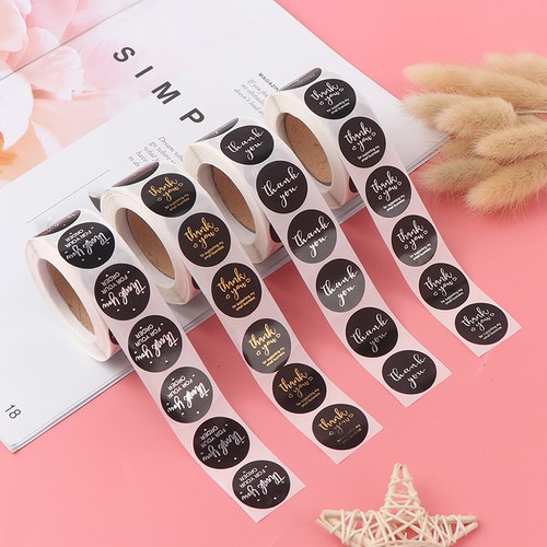 500Pcs/roll Thank You Adhesive Label Stickers For Scrapbooking Cupcakes Dec.we - Picture 1 of 16