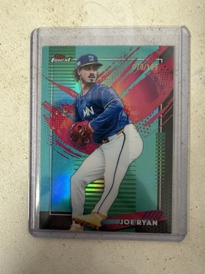 Joe Ryan #079/199 Aqua Refractor SP 2026 Topps Finest Baseball Twins