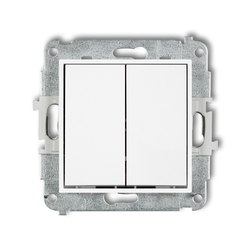 MINI WHITE MODULE UNIVERSAL CONNECTOR 2X SCREW CLAMPS 10AX 250V