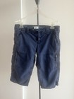 American Eagle Cargo Pant Capri Navy Cotton Casual Zip Pockets Live Your Life 10 — photo 4