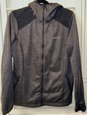Columbia Women's Lightweight Hoodie Heather Grey Size Large EUC