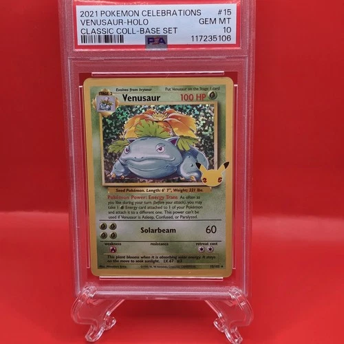 Venusaur 15/102 Celebrations: Classic Collection Holo PSA 10