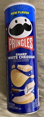 NEW LIMITED EDITION PRINGLES SHARP WHITE CHEDDAR POTATO CRISPS CHIPS 5.5 OZ