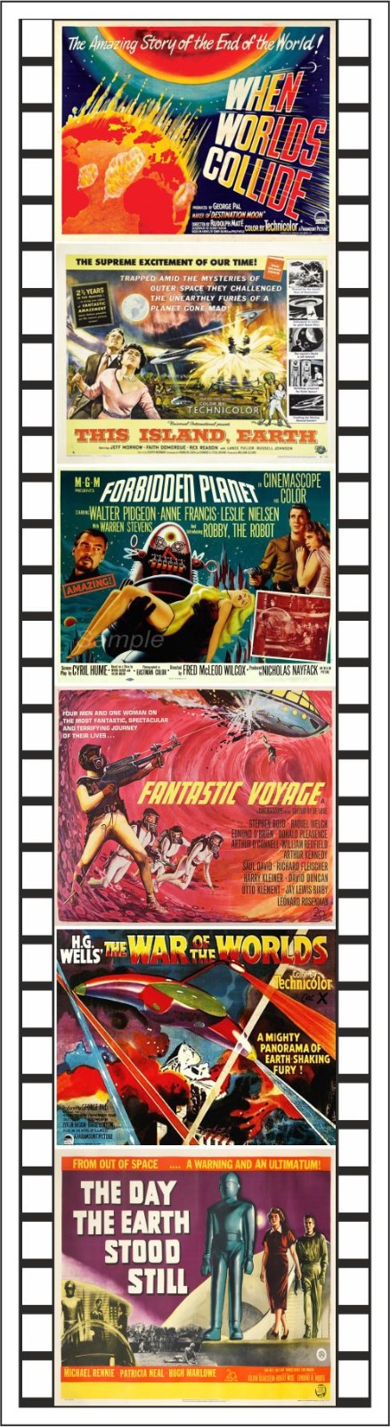 SCI FI & HORROR B MOVIES BOOKMARKS