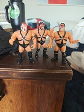 lot (3) WWF Hasbro DEMOLITION - AX, SMASH & CRUSH WWE 1990s Wrestling Figures