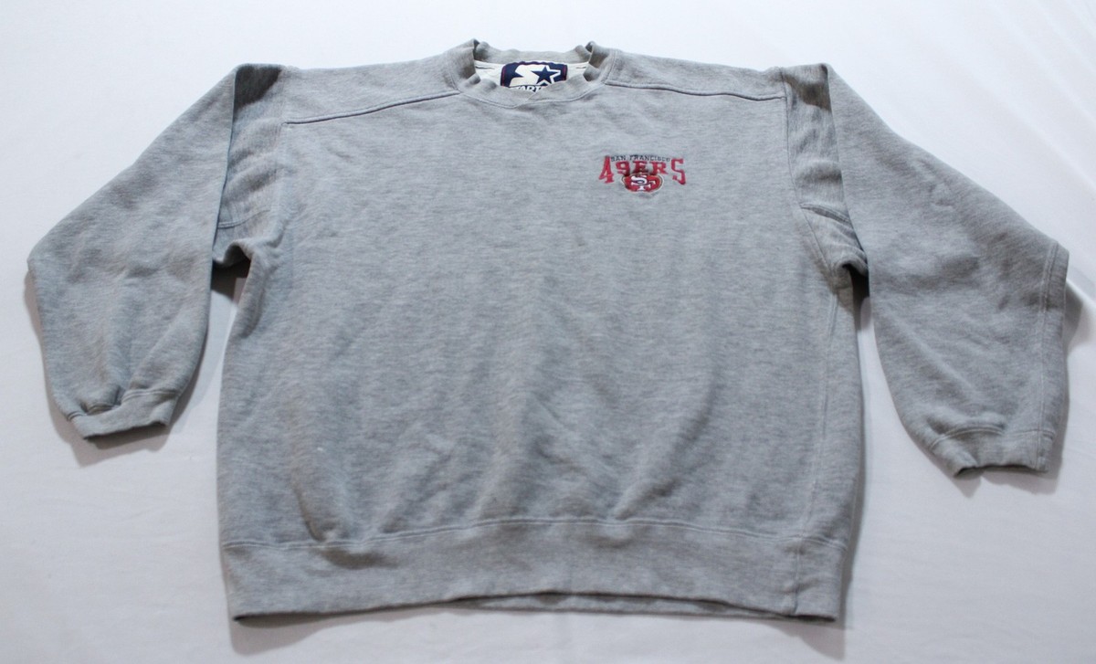 San Francisco 49ers Mens Starter Embroidered Crewneck Sweatshirt