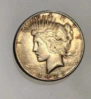 1923 S Peace Silver Dollar XF Great Toning Off Center Strike Oblong Edge