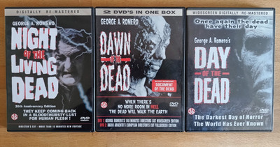 George A. Romero Zombie Trilogie - NL - Uncut DVD Night Dawn Day of the Dead