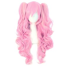 MapofBeauty Multi-color Lolita Long Curly Clip on synthetic Ponytails Cosplay