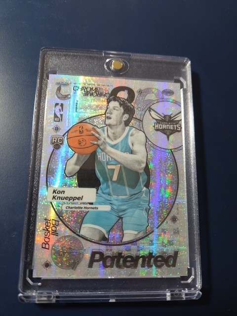 2025-26 Topps Chrome Patented Kon Knueppel Hornets RC SSP CASE HIT Pack Fresh