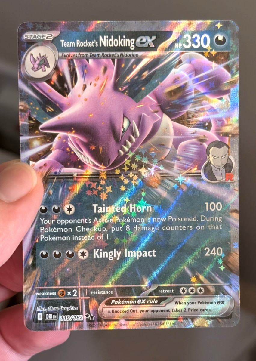 Team Rocket's Nidoking EX - 119/182 - Destined Rivals