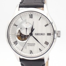 SEIKO Presage 4R39-00W0 Automatic White Japanese Garden Open Heart Men's Watch