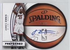 2014-15 Panini Preferred Roundball Die-Cut Purple 16/20 James Ennis #4 Auto 0o9