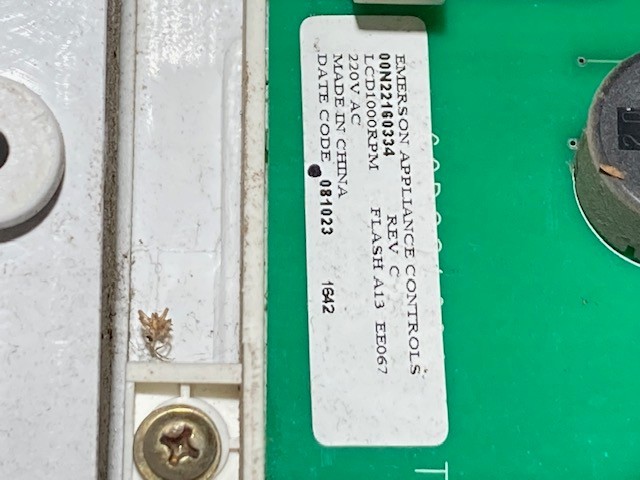 Front Load Washing Machine Control Panel MZP-1.14 4