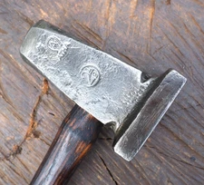 LRG 2 1/2" FLATTER BLACKSMITH "ATHA" HAMMER VINTAGE ANVIL BLADE VISE RR VISE