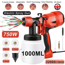 Sprayer Paint Machine Electric Spray Gun Airless HVLP Handheld 750W Garden Fence