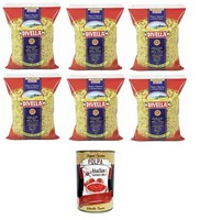 Divella Chifferini Rigati N.47 Hartweizengrieß Pasta 6X500G Packung+Polpa 400G