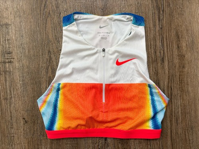 #ad Nike Pro Elite Team Issue Trackamp;Field Crop Top Made In USA Sz Medium FZ6884 731 $149.95