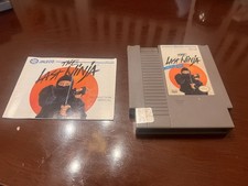 The Last Ninja, NES, Tested, cart and manual