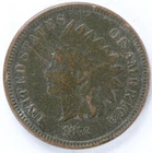 Pitted Surface VF Details Rim Ding 1872 Indian Head Cent
