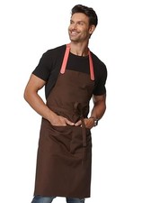 Chef Apron with Pockets Waterproof Kitchen Bib Aprons for Cooking BBQ 4255