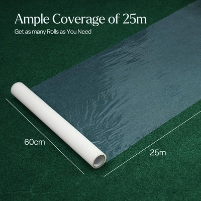 Klar Teppich Schutz Folie Selbstklebend Rolle Boden Staubfolie Abdeckung 60cm x 25m