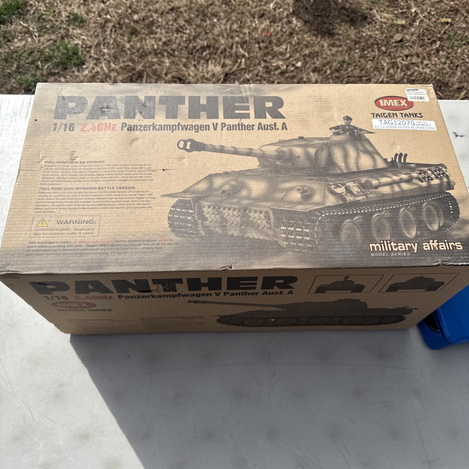IMEX Taigen Tanks RC 1/16 Panzerkampfwagen V Panther Ausf.G - IR, Smoke, Sound