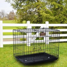   NEW Folding Dog Crate  20" x 15" x 13"  Leak-Proof Tray  Metal Small Dogs