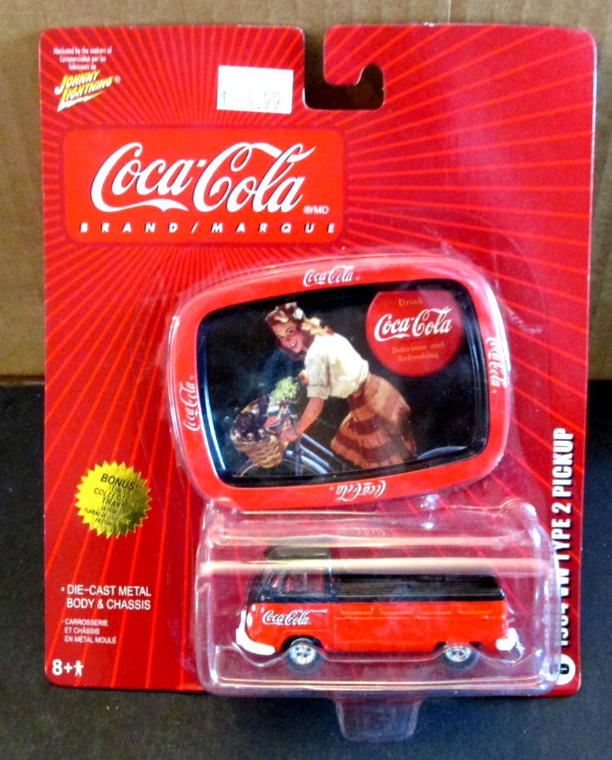VTG Johnny Lightning Coca Cola 1964 VW Type 2 Pickup & Tray NOS | eBay