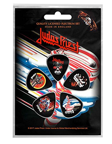Judas Priest British Steel Band Logo Guitar Pick 5-Pack