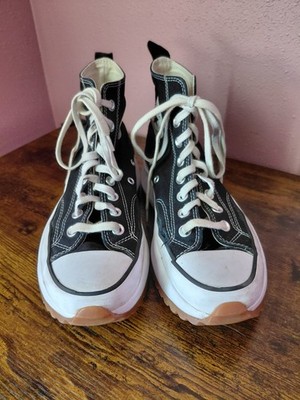 Converse Run Star Hike Platform Black High Top Sneakers 166800C - Size M6.5/W8