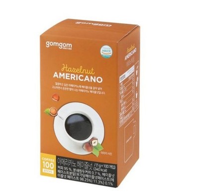 Gomgom Americano Hazelnut 1g x 100ea