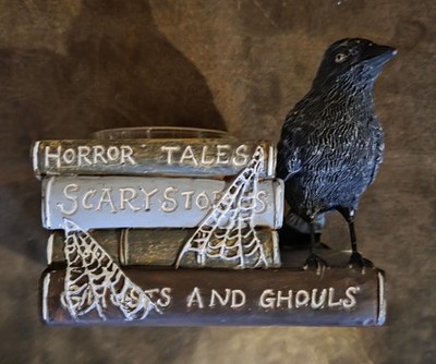 Yankee Candle Crow Books Tealight Holder Halloween 