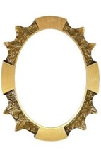 Cornice Ovale Cimitero Bronzo Per Fotoceramica 9x12