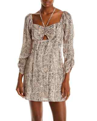 Aqua Brown Multi Animal Print Keyhole Mini Dress L22705 Womens Size M 840263718690| eBay Aqua Brown Multi Animal Print Keyhole Mini Dress L22705 Womens Size M 840263718690| eBay